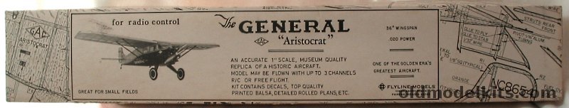 Flyline Models 1/12 The General Airplanes Corp. Aristocrat - 36 inch Wingspan for RC/Free Flight or Static Display plastic model kit